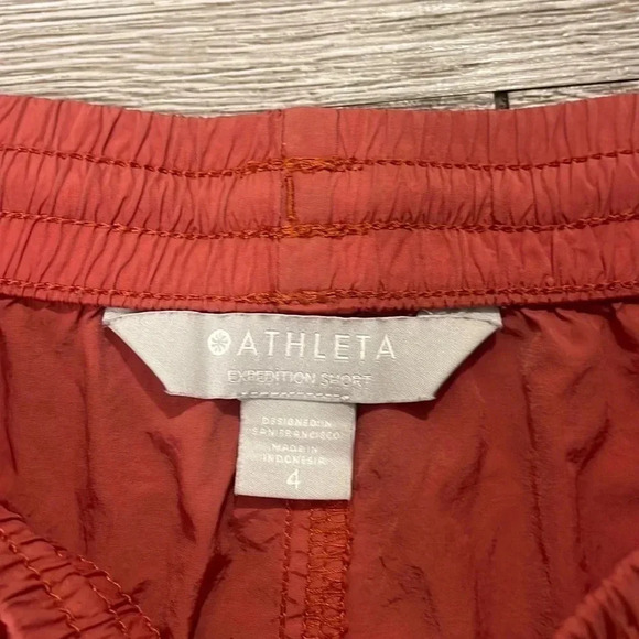 Athleta Expedition Shorts burnt orange active size 4 - Picture 2 of 5